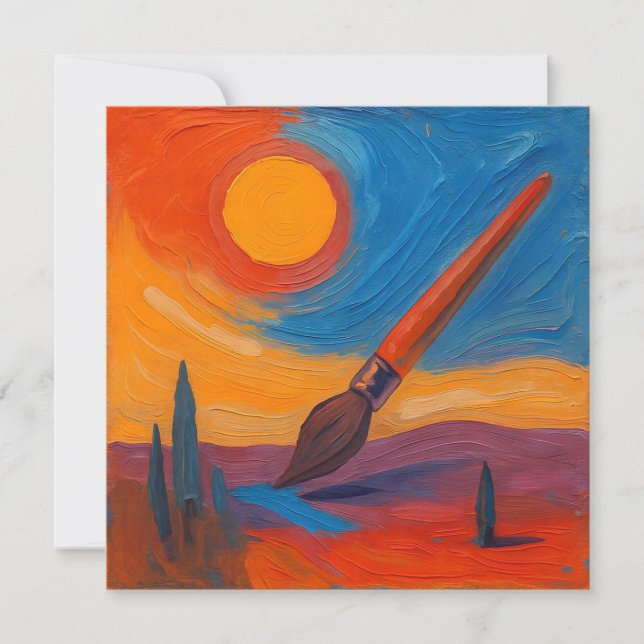 Drömpensel Tack Kort (Framsida)