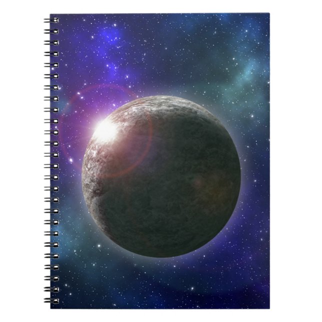 drömplaneten, anteckningsbok med spiral (Framsidan)