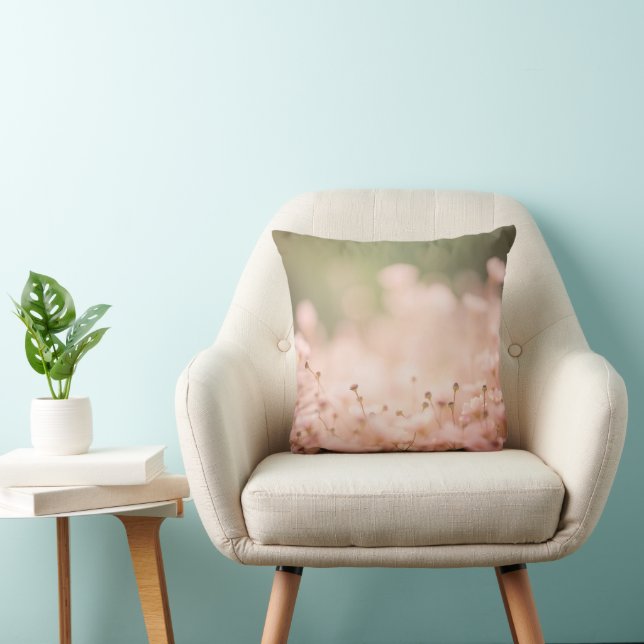 Drömsk Blush Vildblomsaccentdyna Kudde (Stol)