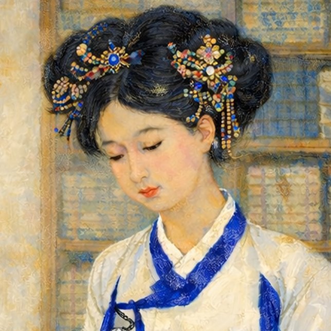 Drömsk koreansk Hanbok-skönhet – 2026 Konstkalende Kalender (Skapare uppladdad)