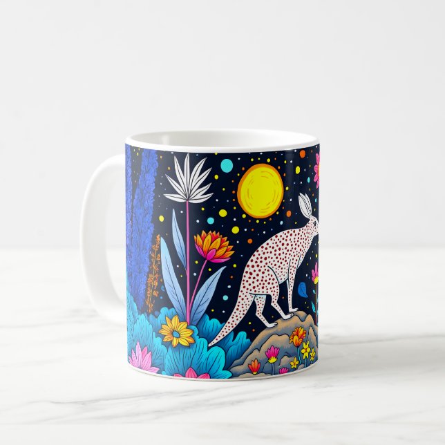Drömsk skog nattetid kaffemugg (Framsida vänster)