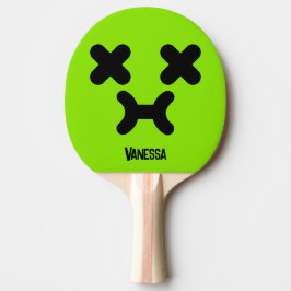 Drömsk Sur Face Grön med Namn Pingisracket