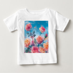 Drömska livfulla rosor t shirt