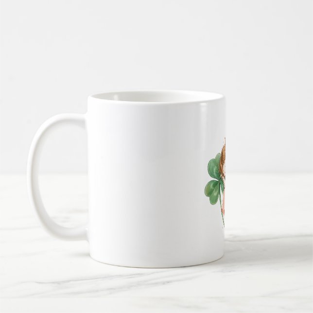 Drömskälva med klöver-magi dansar kaffemugg (Vänster)