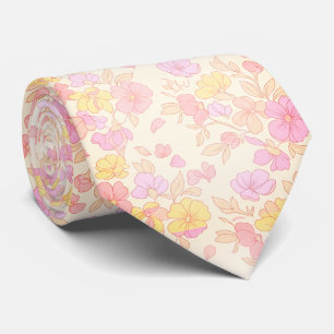 Drömskt Pastellblomning Slips