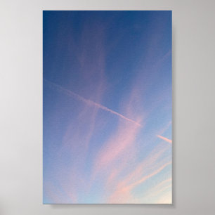 Drömskt Rosa Solnedgång Himmel Fotografi Fin Konst Poster