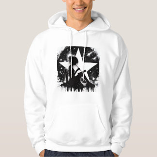 Drömstjärntryckt hoodie