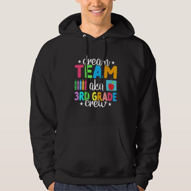 Drömteam Aka 3:e klassens besättning  Lärare Barn  Hoodie (Framsida)