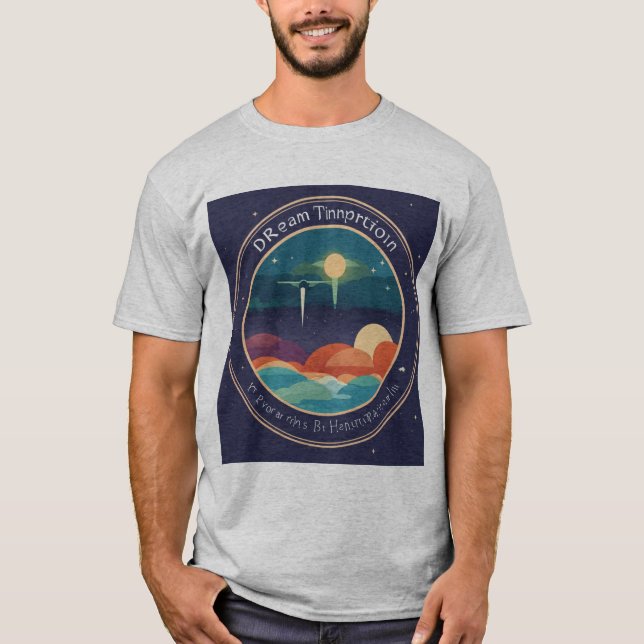 Drömtydningssajts logotyp - Platt vektor T Shirt (Framsida)