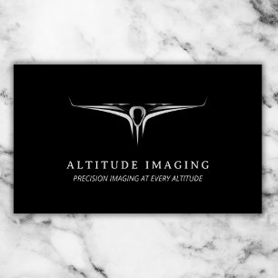 Drone Business Pilot Photography Coola Black Visitkort