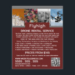 Drone Collage Banner, Drone Rental Company Flygblad<br><div class="desc">Drone Collage Banner,  Drone Rental Company Advertising Flyers by the Affärskort Store.</div>