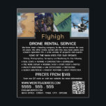 Drone Collage Banner, Drone Rental Company Flygblad<br><div class="desc">Drone Collage Banner,  Drone Rental Company Advertising Flyers by the Affärskort Store.</div>