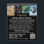 Drone Collage Banner, Drone Rental Company Flygblad<br><div class="desc">Drone Collage Banner,  Drone Rental Company Advertising Flyers by the Affärskort Store.</div>