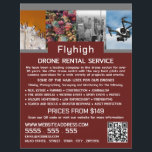 Drone Collage Banner, Drone Rental Company Reklamblad<br><div class="desc">Drone Collage Banner,  Drone Rental Company Advertising Flyers by the Affärskort Store.</div>