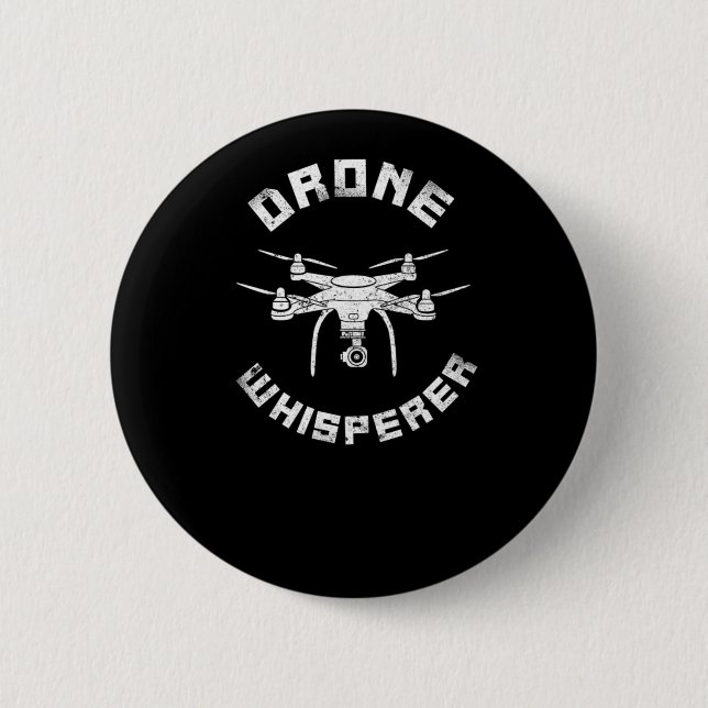 Drone Drone Whisperer Pilot Knapp (Framsida)