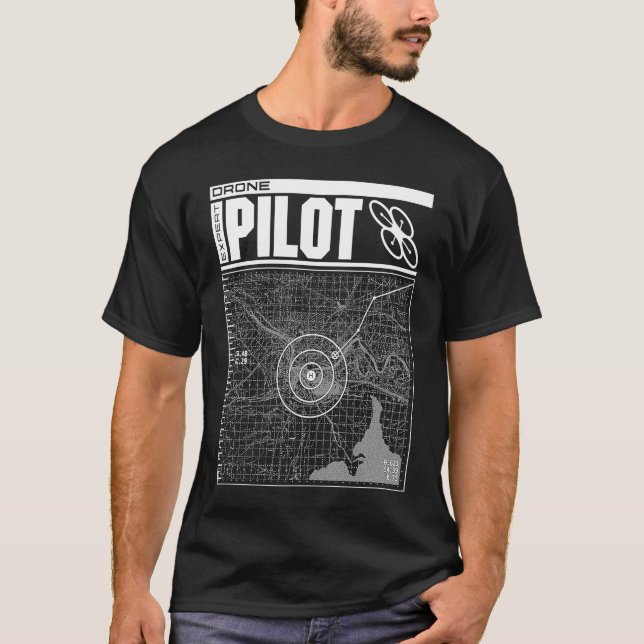 Drone Expert Pilot T Shirt (Framsida)