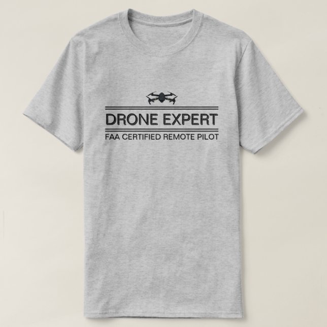 Drone Expert™ T-Shirt (Design framsida)
