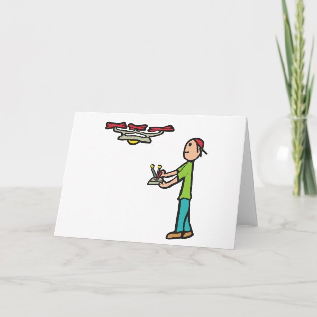 Drone flyter kort (Framsida)