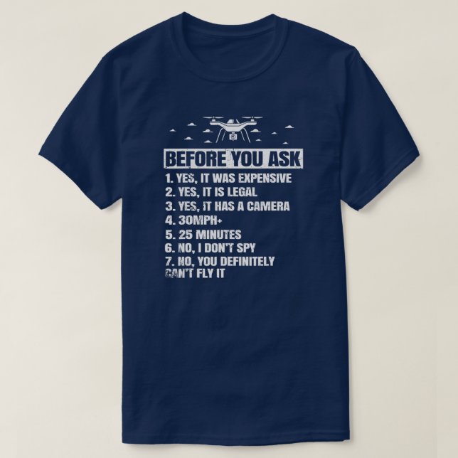 Drone FPV Copter Pilot För barn Boys Manar  T Shirt (Design framsida)