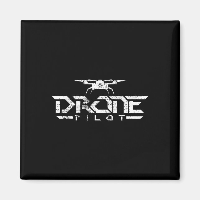 Drone Gift Quadcopter Magnet (Framsidan)