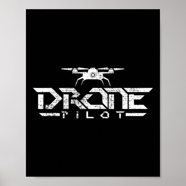Drone Gift Quadcopter Poster (Framsidan)
