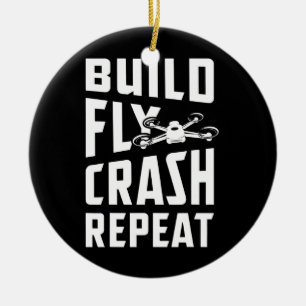 Drone Gifts För manar med Copter Multicopter FPV Julgransprydnad Keramik