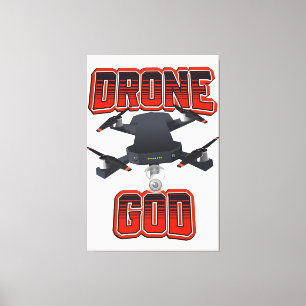 Drone God logotyp Canvastryck