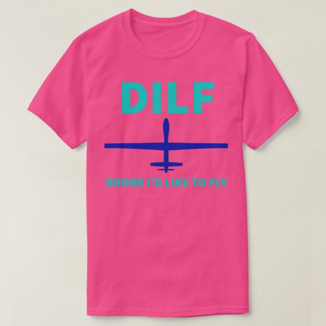 Drone-ID som vill flyga-DILF T Shirt (Design framsida)