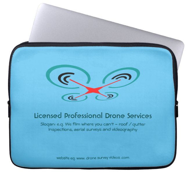 Drone Inspection and Video Service, Pilot Operator Laptop Fodral (Framsidan)