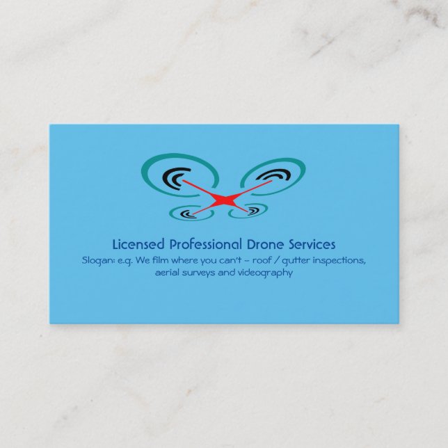 Drone Inspection and Video Service, Pilot Operator Visitkort (Framsida)