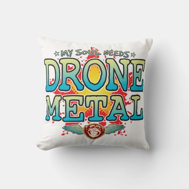 Drone Metall Soul Cushion Kudde (Framsida)