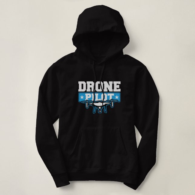 Drone operator Funny Quadcopter Drone Pilot T Shirt (Design framsida)