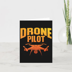 Drone Pilot Art För manar kvinnor Drone Enthusiast Kort