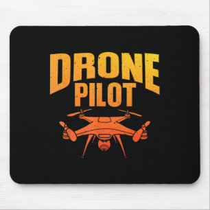 Drone Pilot Art För manar kvinnor Drone Enthusiast Musmatta
