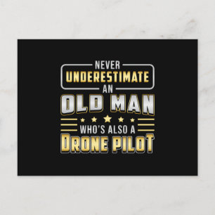 Drone Pilot Drones Quadcopter Camera FPV Gift Idea Vykort