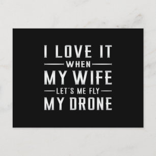 Drone Pilot Drones Quadcopter FPV Camera Gift Idea Vykort