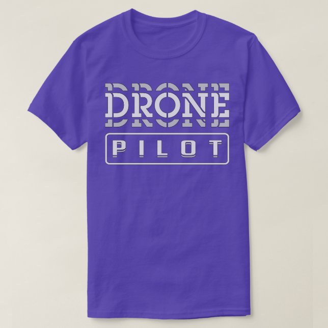 Drone Pilot Drones Uav  T Shirt (Design framsida)