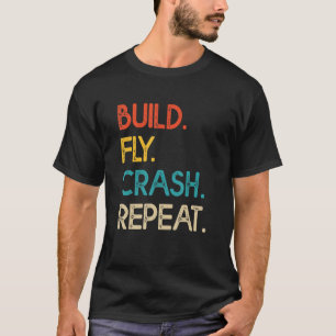 Drone Pilot Flight Drone Operator Bygger Crash Rep T Shirt