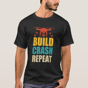 Drone Pilot Flight Drone Operator Bygger Crash Rep T Shirt