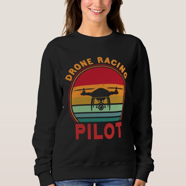 Drone Pilot FPV Quadcopter Drone Racing Pilot T Shirt (Framsida)