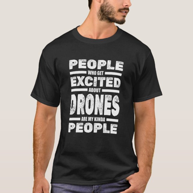 Drone Pilot Fpv Tävla Aviator Flies Rc Quadcopte T Shirt (Framsida)