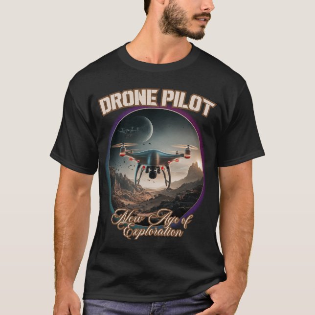 DRONE PILOT ny provålder T Shirt (Framsida)