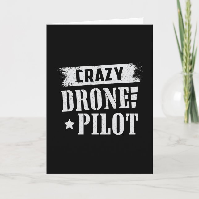 Drone Pilot Quadcopter Drones FPV Camera Gift Kort (Framsida)