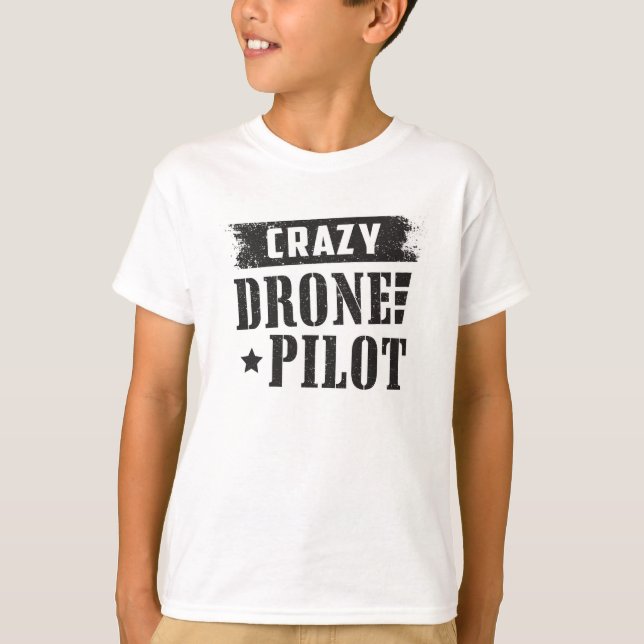 Drone Pilot Quadcopter Drones FPV Funny Gift T Shirt (Framsida)