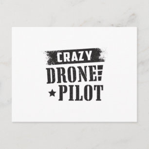 Drone Pilot Quadcopter Drones FPV Funny Gift Vykort