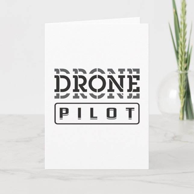 Drone Pilot Quadcopter FPV Drones Funny Gift Idea Kort (Framsida)