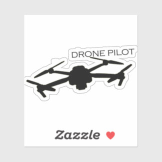 Drone Pilot Sticker - Fly High med Stil Klistermärken