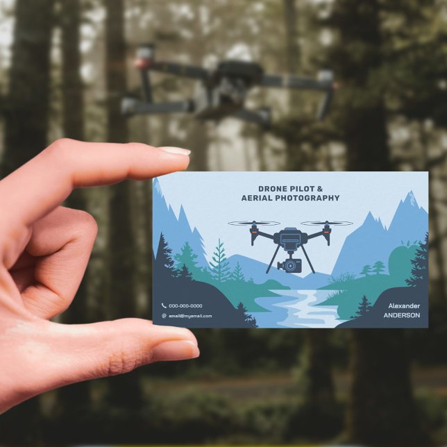 Drone Pilot Visitkort (Drone Pilot Business Card)