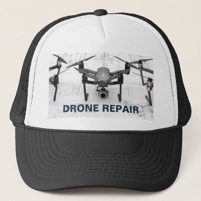 Drone Repair™ Truckerhatt Keps (Framsida)