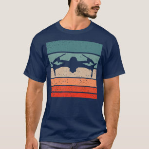 Drone Retro Stil Vintage T Shirt